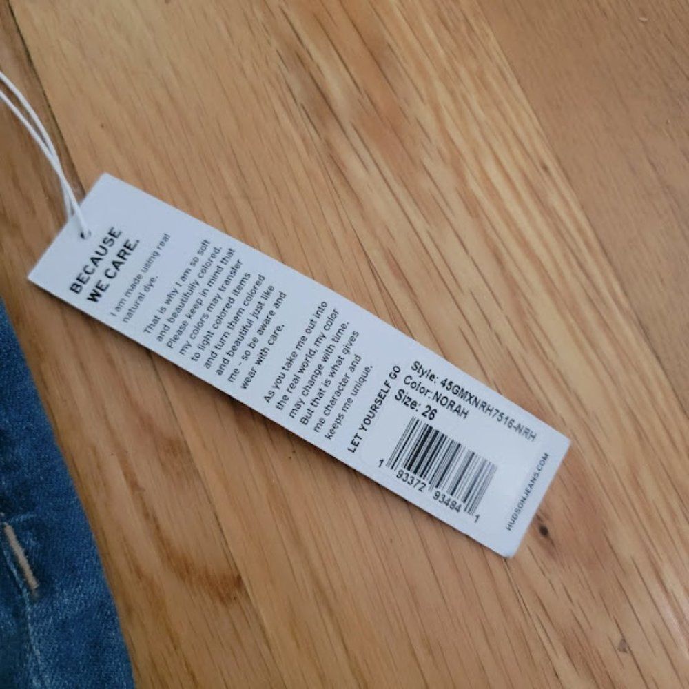 Hudson Jeans Natalie Midrise Slim Boyfriend Blue Jeans Size 26 - Picture 7 of 15